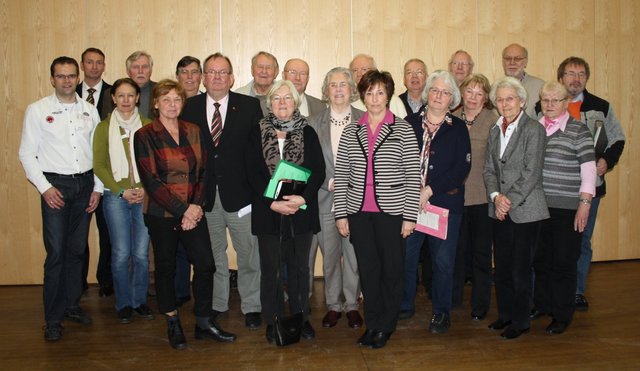 Der Seniorenbeirat mit Vertreter der Gemeinde