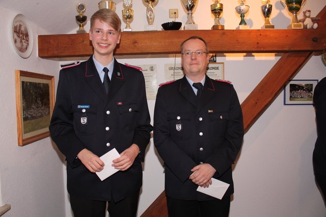 Yannik Simon (li.) und Alexander Böker kamen 2012 auf die meisten Dienststunden
