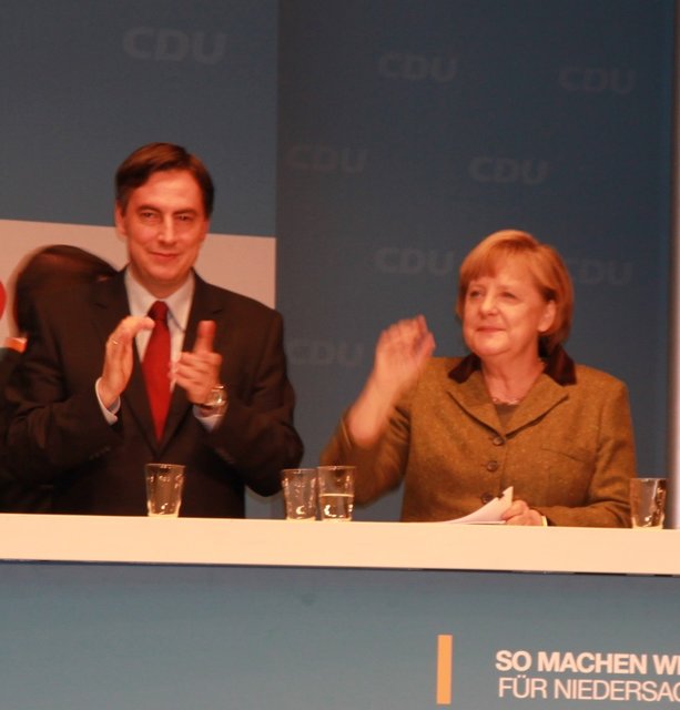 David McAllister und Angela Merkel