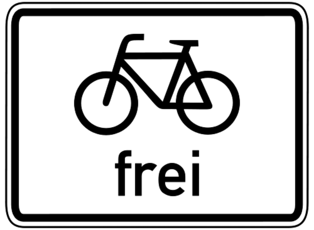 "Für Radfahrer frei" -  das Rad muss noch mehr zum selbstverständlichen innerstädtischen Verkehrsmittel werden, fordert die Buchholzer Liste | Foto: Foto: archiv