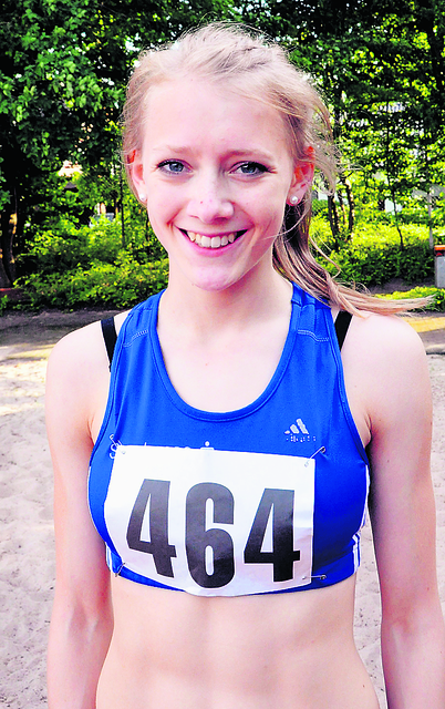 Platz 2: Lea Madlen Meyer (19)
Zweite bei der Sportlerwahl wurde die Ausnahme-Athletin vom MTV Laßrönne, die im Vorjahr Platz fünf mit der deutschen 4x400-Meter-Staffel bei den U20-Weltmeisterschaften in Barcelona belegt.