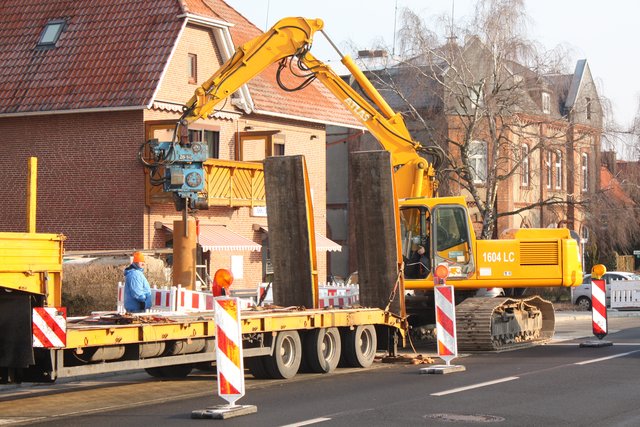 Kurze Zeit später ist es ziemlich weit im Boden verschwunden