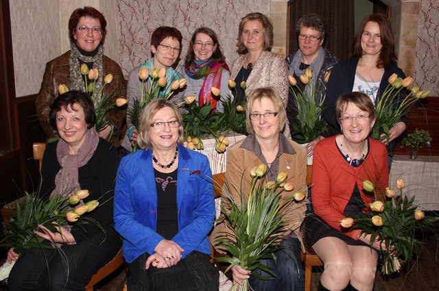 Der Vorstand des Harsefelder Landfrauen-Ortsvereins