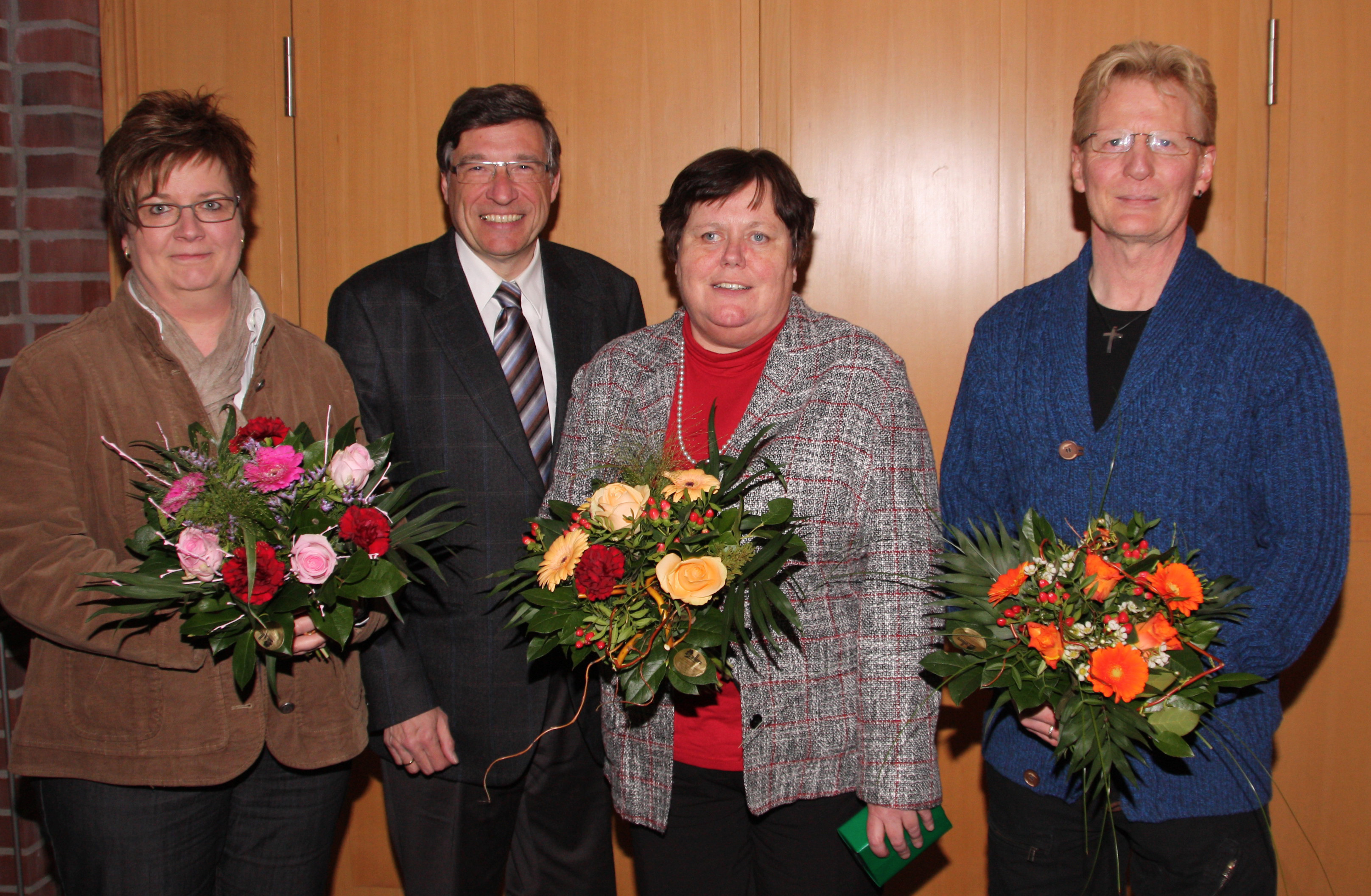 Die alten und neuen Schiedsleute (v.li.): Ina Hildebrandt-Heins, Axel und Hanna Rothermundt sowie Axel Stadie
