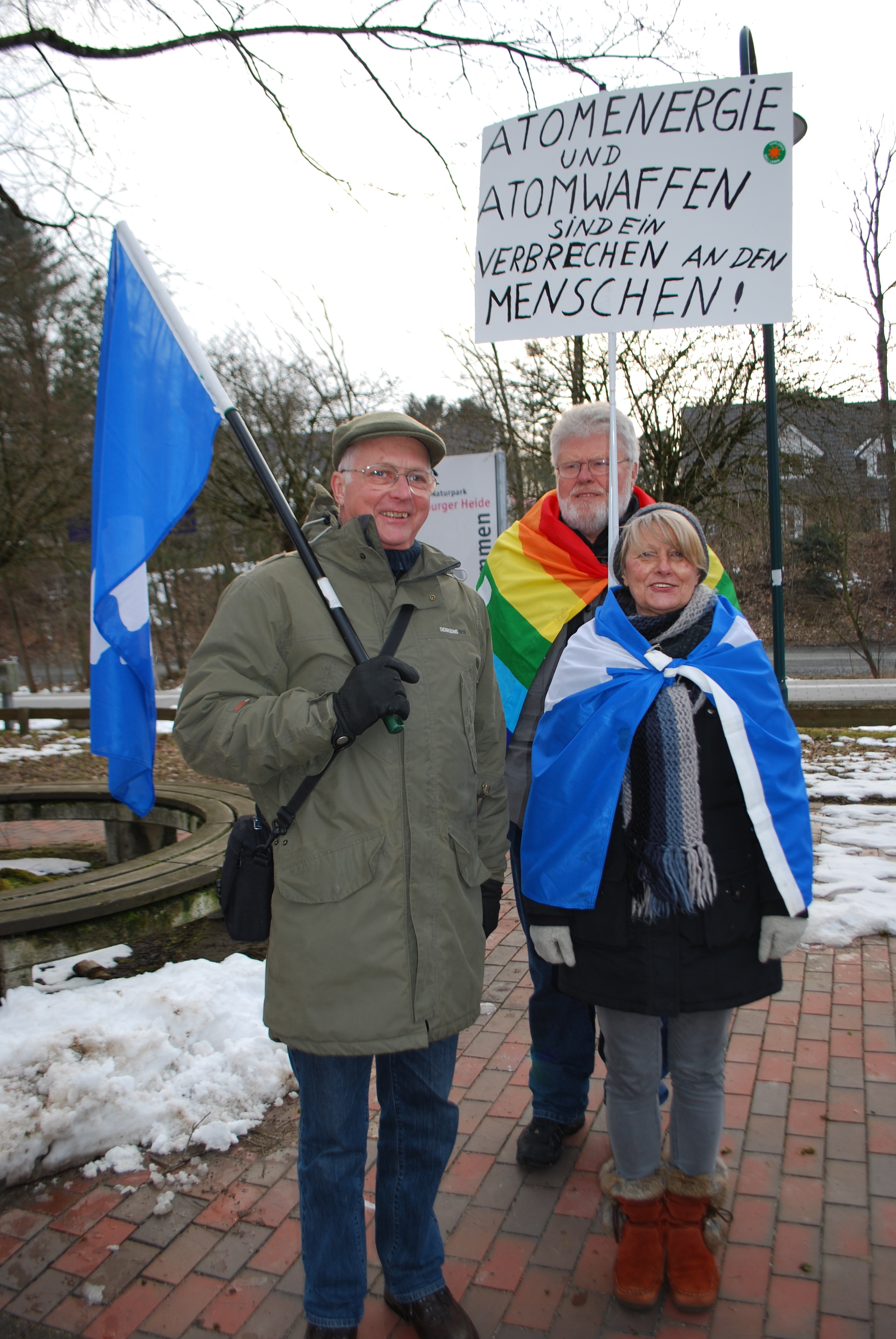 Engagieren sich für den Frieden (v. li.): Jan Jacobs, Christian Keunecke und Gabi Meyer