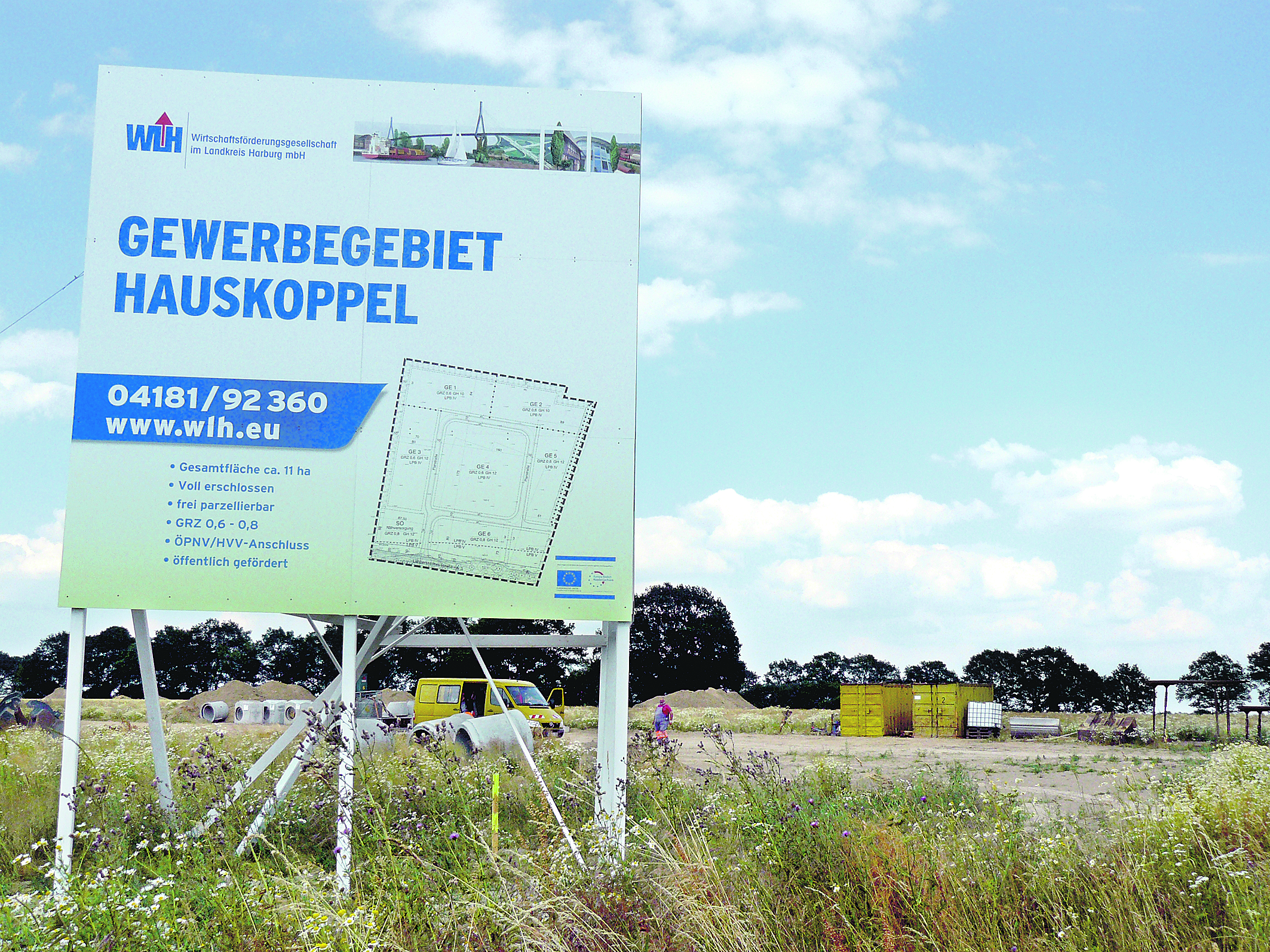 Dieses WLH-Gewerbegebiet bei Egestorf wurde noch Dieses WLH-Gewerbegebiet bei Egestorf wurde noch nicht zertifiziert. Für neue Flächen will die WLH eine Zertifizierung anstreben