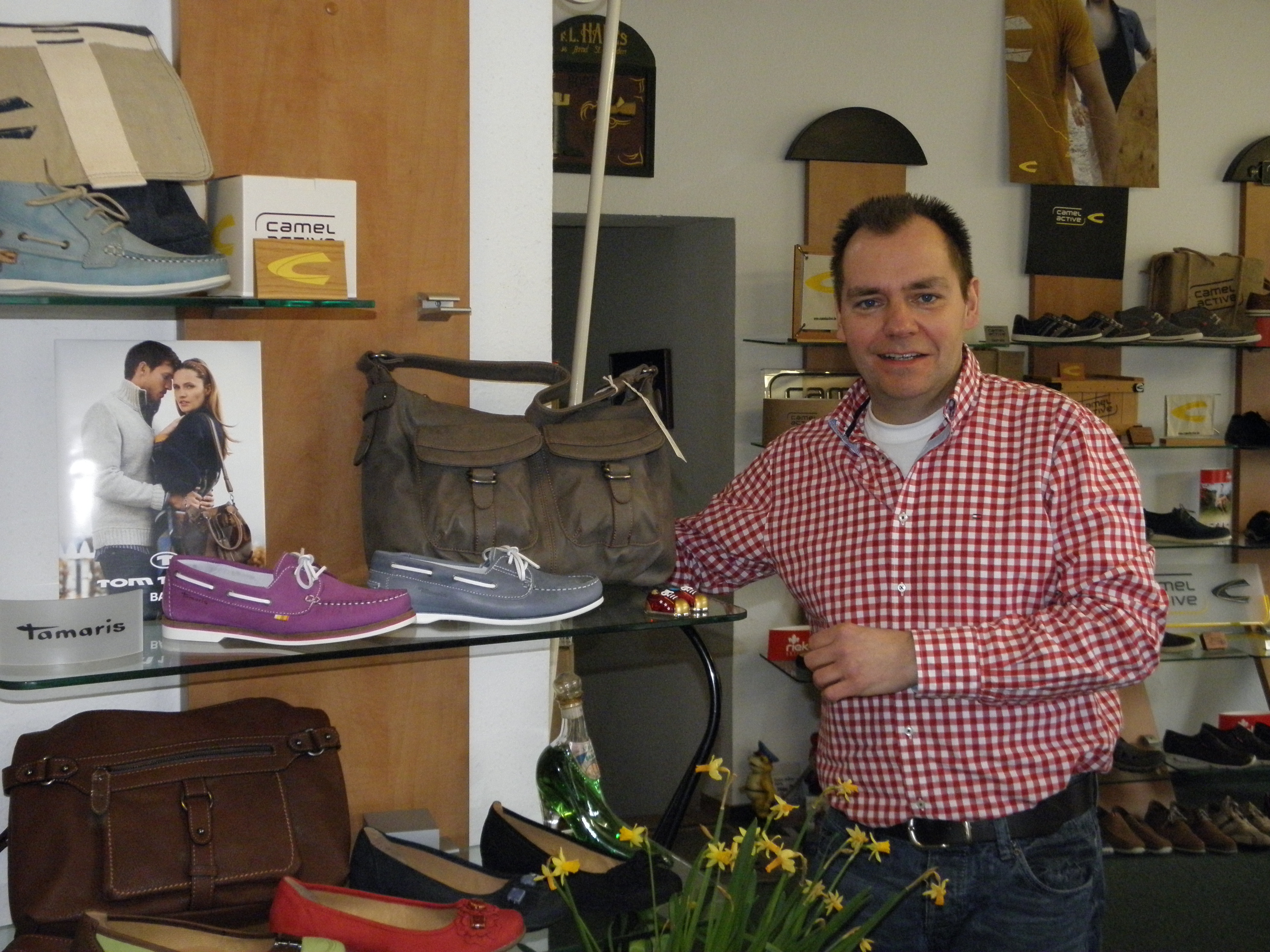 Hält aktuelle Schuhmode bereit: Jörg Meier vom Schuhhaus Meier