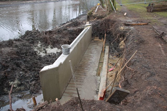 Betonfundament an der "Güldenstern-Bastion"