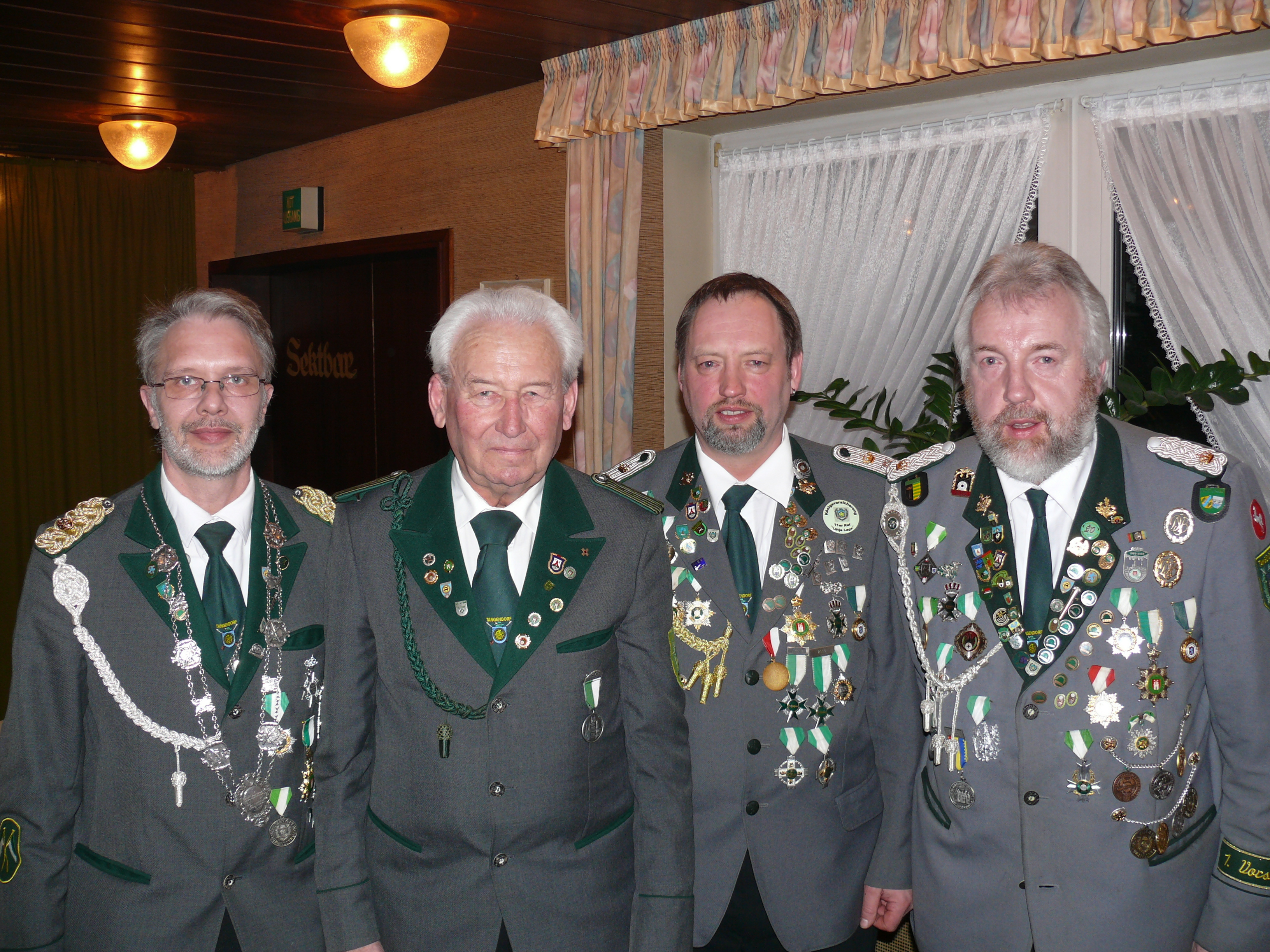 Auf der Versammlung (v. li.): Fred Wedemann, Peter Beecken, Michael Busse und Hartmut Stüven