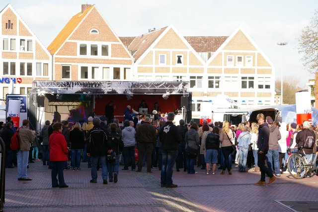 Der Showtruck auf dem Stader Pferdemarkt