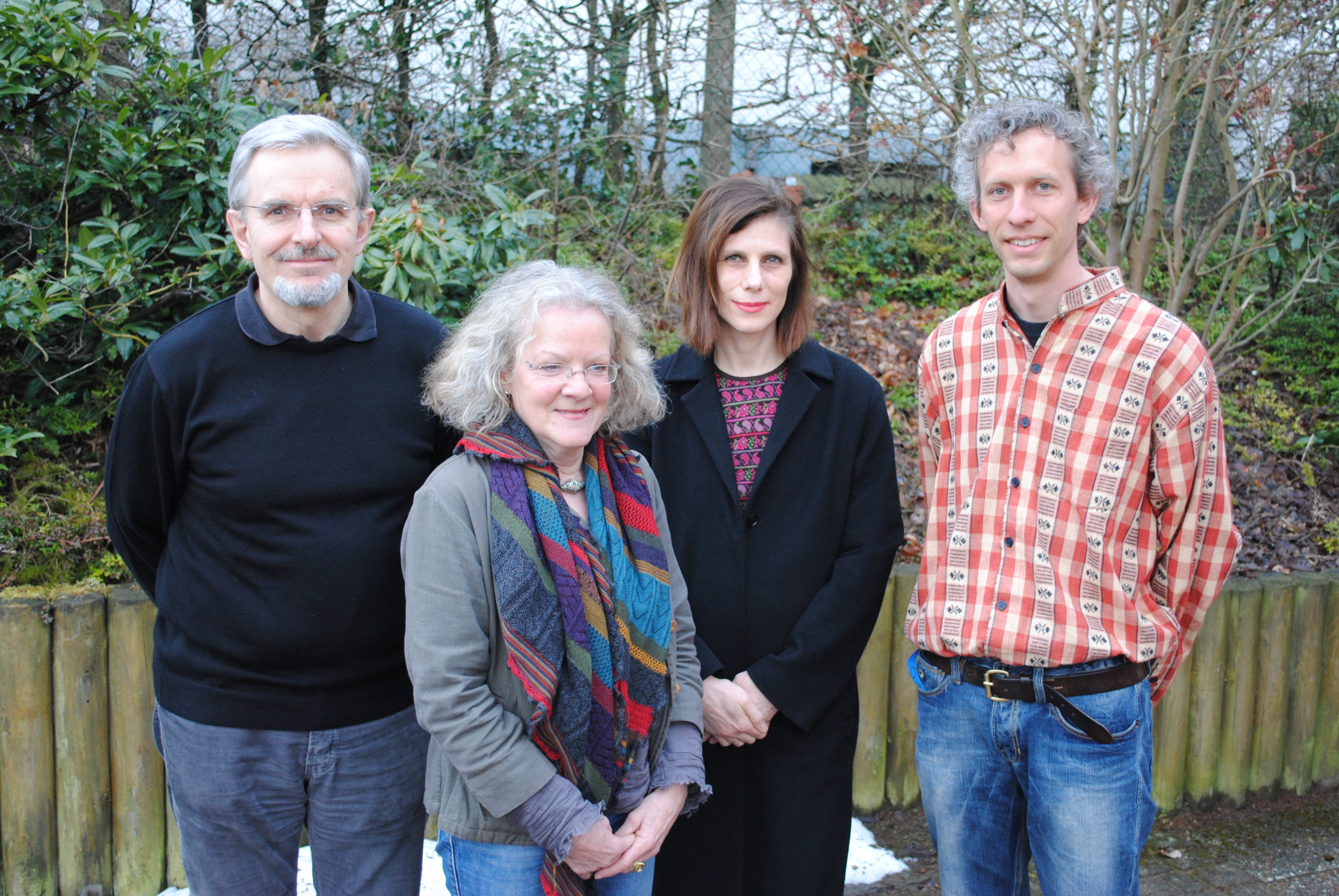 Auch sie machen sich für die "Fair-Trade"-Initiative stark (v. li.): Hans-Joachim Abegg, Dr. Dorle Schütt, Edda Abegg und Nikolaus Lemberg