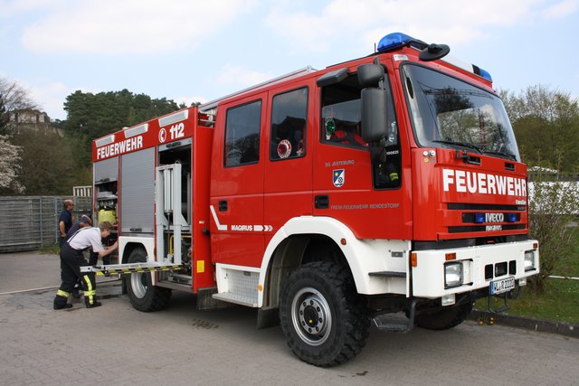 Auch die Einsatzfahrzeuge konnte Besichtigt werden