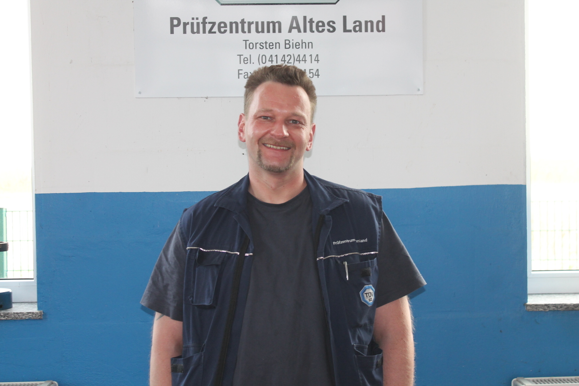 Ebenfalls in Prüfzentrum Torsten Biehn in Stade: Jan Riedel