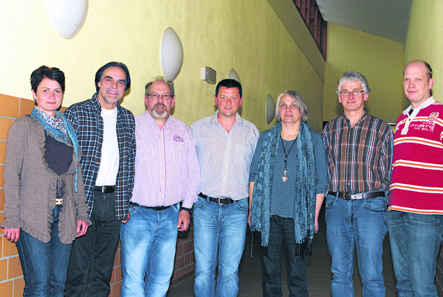 Arbeiten für den Schulvorstand (v. li.): Sandra Wessely, Andreas Büttner, Bernd Langner, Oliver Klostermann, Martina Große, Dirk Stoßmeister und Hauke Brinckmann