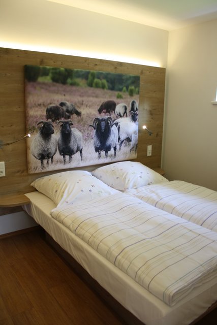 Das Schlafzimmer im Appartementhaus