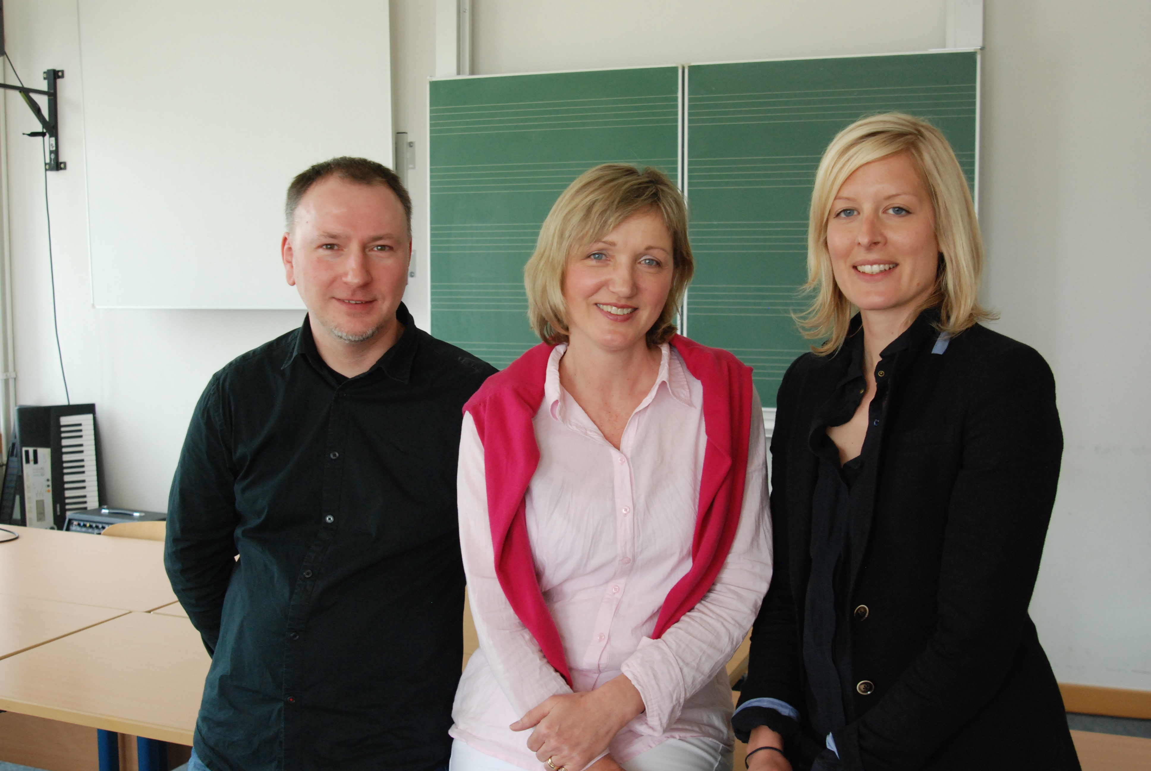 Die neue Schulleiterin Marthe Pünjer (re.) mit Konrektor Ditmar Hagen und der didaktischen Leiterin Heike Stahn