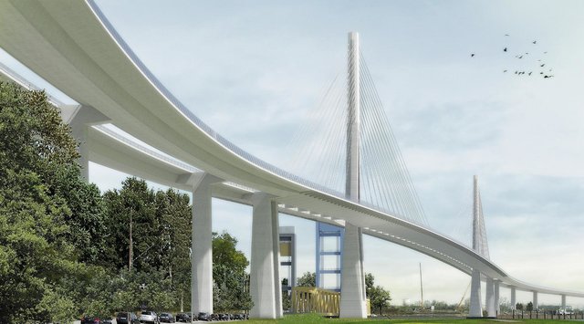 Die Jury entschied sich einstimmig für den Entwurf der deutsch-dänischen Ingenieurgemeinschaft sbp - WTM - D+W der Firmen schlaich bergermann und partner - sbp GmbH aus Stuttgart, WTM Engineers GmbH aus Hamburg und DISSING + WEITLING architecture aus Kopenhagen, Dänemark | Foto: Skizze von Ingenieurgemeinschaft sbp - WTM - D+W