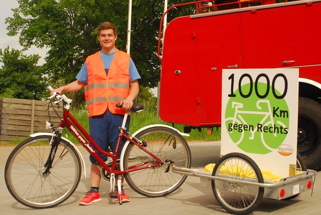 Brian (15) startete das Feld von Moisburg nach Tötensen | Foto: gb