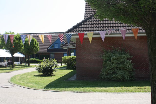 Das Wohnheim wurde fürs Jubiläum dezent geschmückt