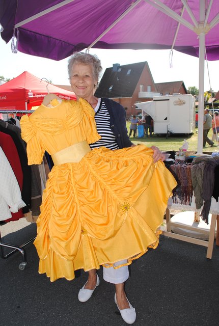 Getrud Schmidt hat dieses Ballkleid selbst genäht
