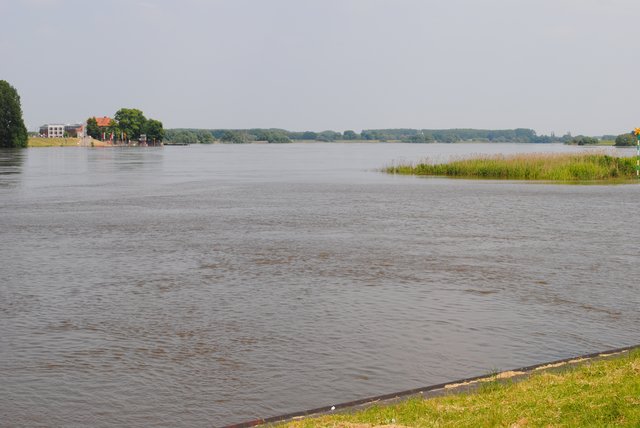 In Hoopte ist die Elbe stark angestiegen, eine Gefahr besteht aber nicht