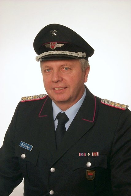 War 15 Jahre Gemeindebrandmeister und wechselt jetzt in die Altersabteilung: Dieter Kintopf