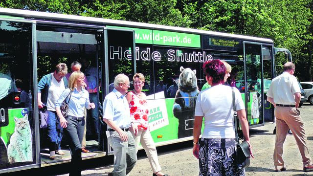 Der Heide-Shuttle ist seit Jahren sehr beliebt. Er und die anderen drei Freizeitbuslinien steuern attraktive Ausflugsziele in der Region an | Foto: oh