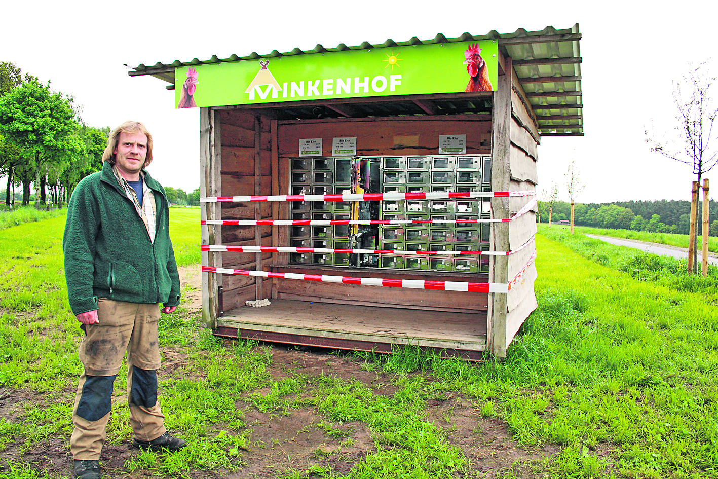 Jan Meyer vom "Minkenhof" ist bereits mehrfach Opfer von Dieben und Vandalen geworden