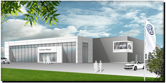 So soll das Volkswagenhaus aussehen | Foto: Autohaus Meyer