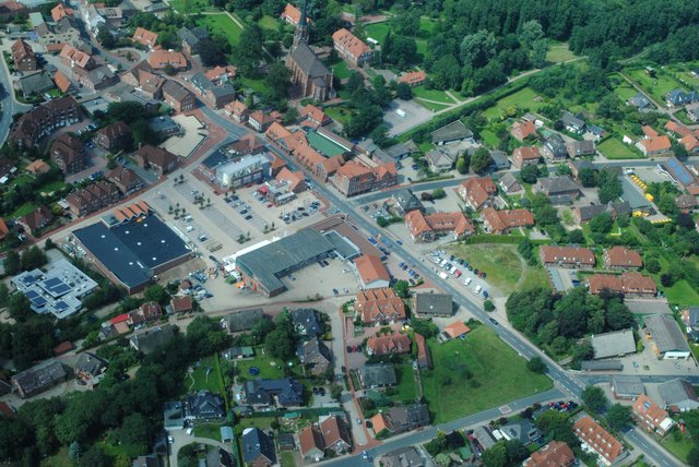 Harsefelds Zentrum aus der Luft | Foto: Günter Kachmann
