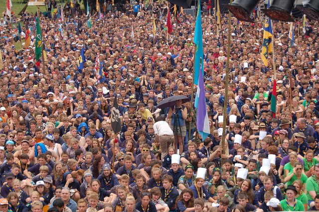 Großer Andrang bei der Lageröffnung | Foto: www.pfadfinden.de