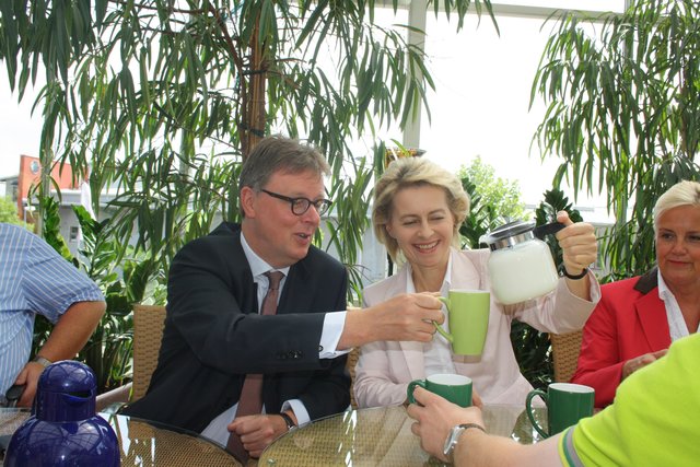 Minsterin Ursula von der Leyen besuchte Bellandris ...