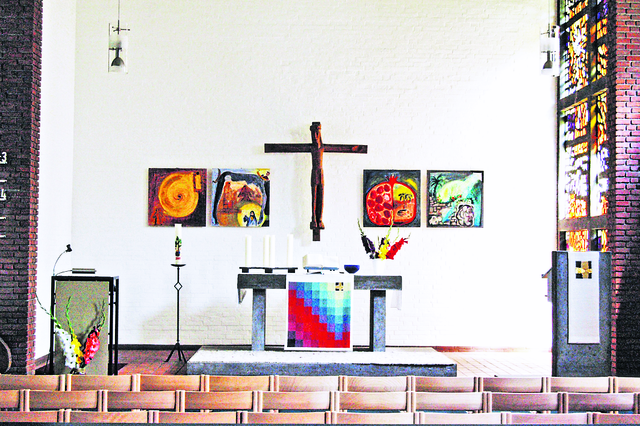 Wurde gestohlen: das Kruzifix der St. Andreas-Kirche in Ashausen