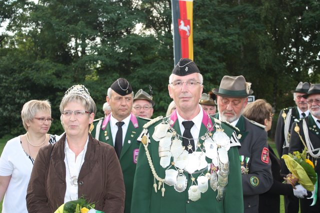 Jürgen und Elke Baden während der Proklamation
