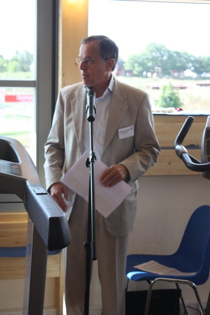 Lobte die neuen Räume: Bürgermeister Wilfried Geiger