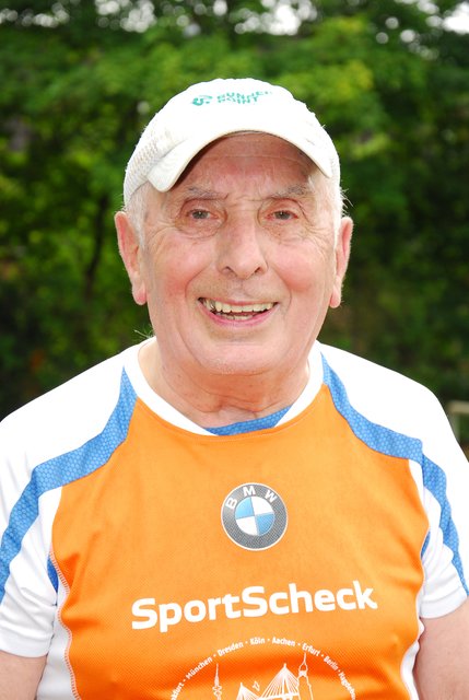 Mit 84 Jahren der älteste Teilnehmer: Rudi Schmitz aus Buxtehude