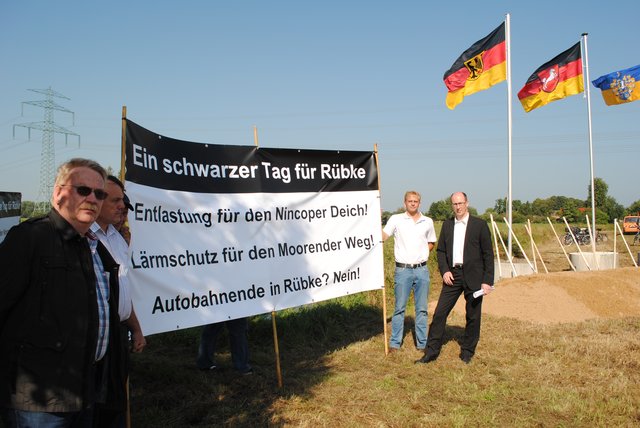 Für die Mitglieder der Rübker Bürgerinitiative ADR war es ein "schwarzer Tag"