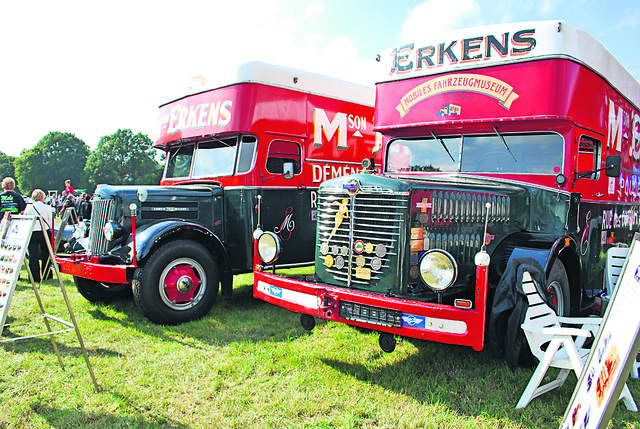 Das Nutzfahrzeugmuseum Sittensen stellt einige Fahrzeuge aus