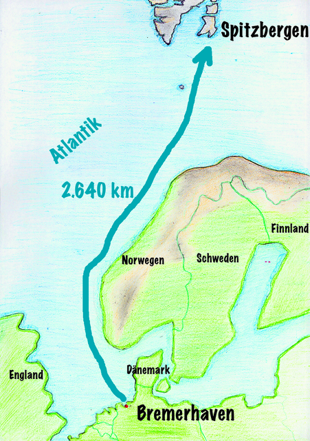 Weiter Weg: Die Flaschenpost von Finn Seide schwamm von Bremerhaven nach Spitzbergen | Foto: Würffel