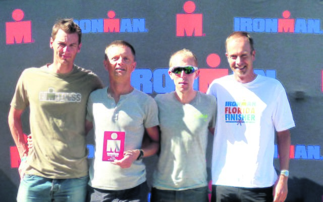 Olaf Duden, Jürgen Klindworth, Alexander Riwny, Olaf Hadler sind stolz auf ihre Platzierungen