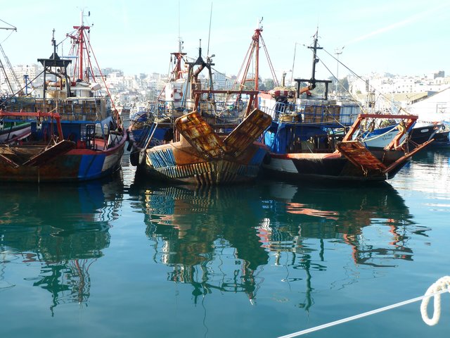 Die marokkanische Fischereiflotte ist nicht die jüngste | Foto: Sperhake