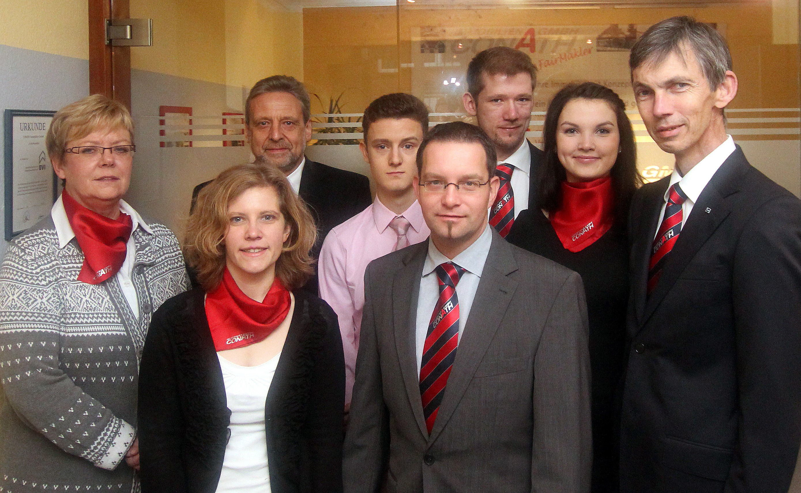 Das Team von „Conath Immobilien“ steht den Besuchern mit Rat
und Tat zu Seite