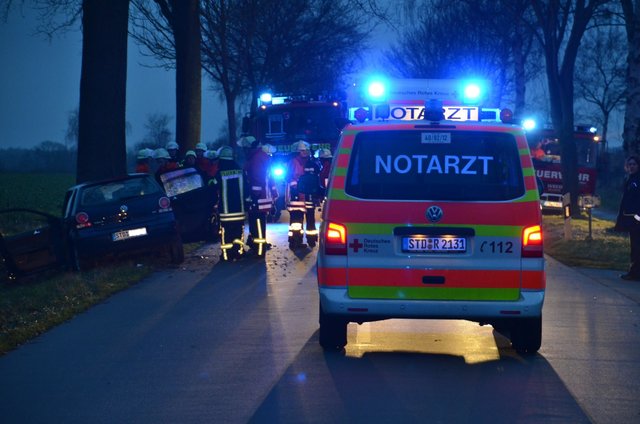 Das Unglücksopfer kam ins Krankenhaus nach Stade | Foto: Polizei
