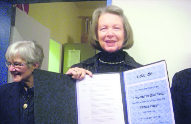 Eine der geehrten Sängerinnen, die von Anfang an dabei ist: Renate Huber | Foto: oh