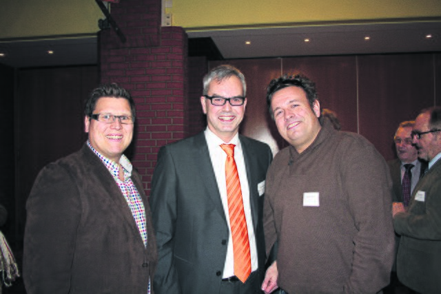 Gut gelaunt (v. li.): Frank Salmon, Dieter Wirges und Matthias Graf vom Gewerbeverein Hittfeld