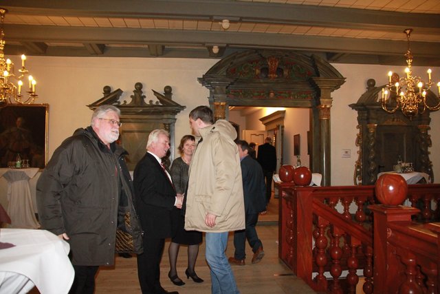 Empfang im Foyer des Stader Ratssaals