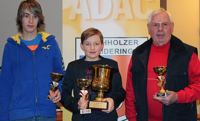 Ehrung der Besten: (v. li.) Timo Stahl, David Silvio Kühn und Rüdiger Bauer fuhren viele Siege ein | Foto: oh