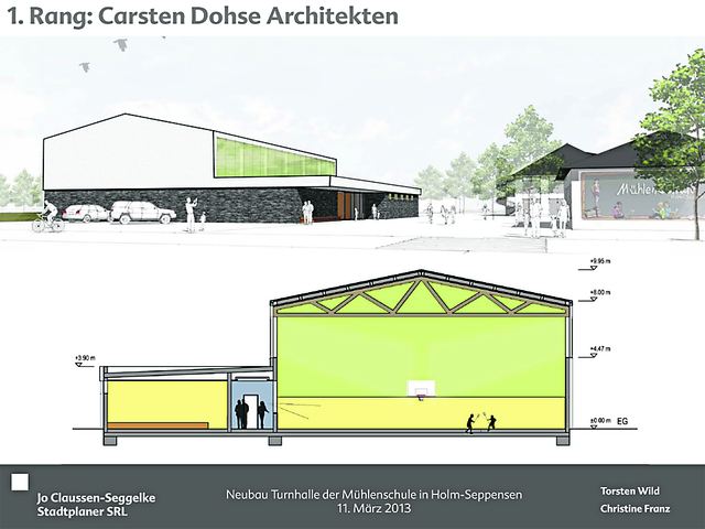 Skizze: So soll die Turnhalle in Holm-Seppensen einmal aussehen | Foto: archiv