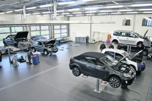 Blick in die neue Werkstatt