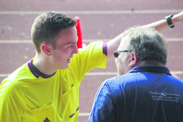 Rigo Gooßen muss auf die "Ränge"